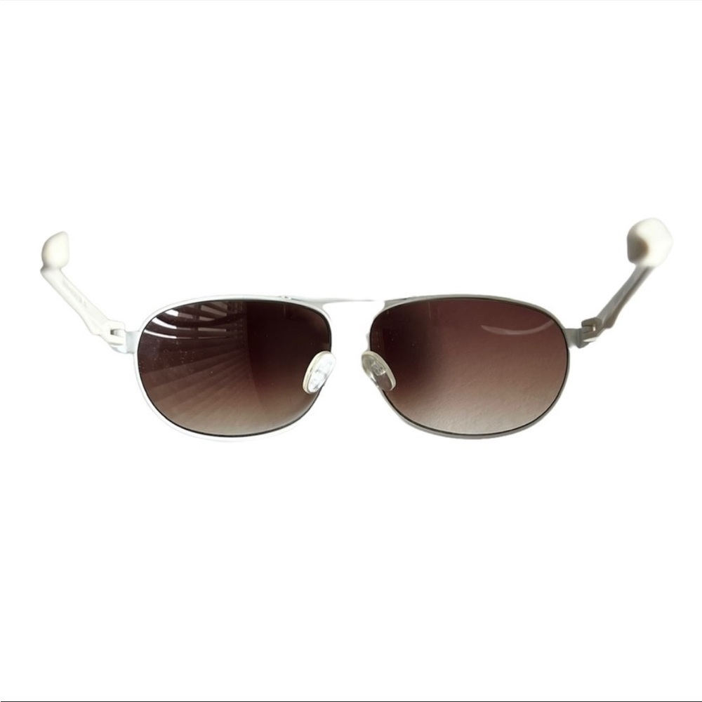 LEVI’S Aviator Sunglasses White Gradient Brown Lens - Picture 12 of 16